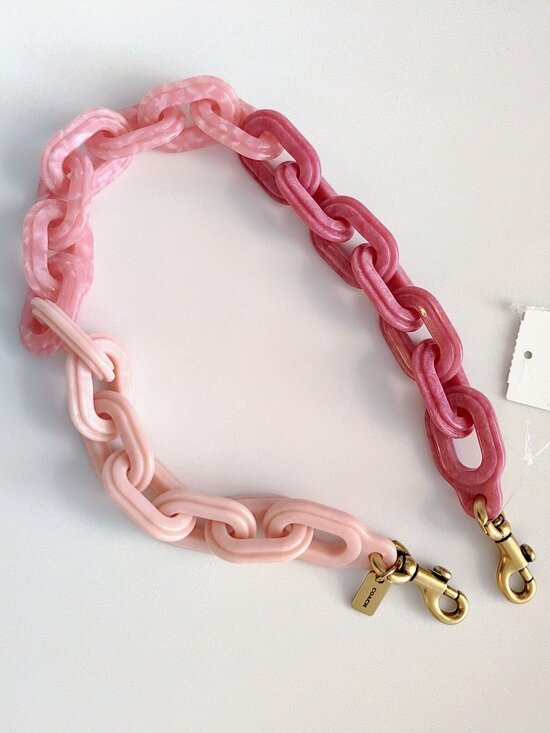 Coach Handbags - NWT Coach Ombre Short Chain Strap with Recycled Resin - Pink Multi